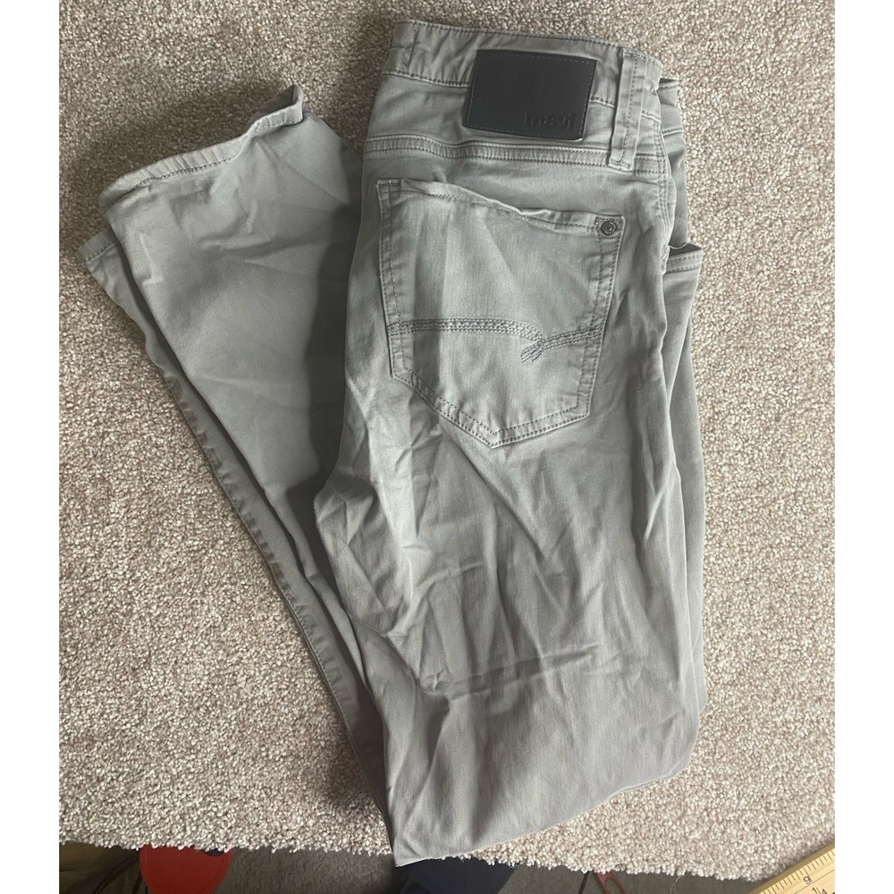 Mavi Zach Straight‎ Leg Jeans Mens 30x30 Gray Cotton/Stretch Blend Preppy Casual